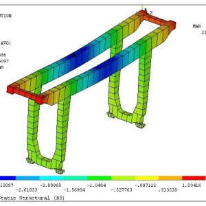 Up^TʽؙC(j)Ԫ finite element analysis of U type girder hook ga ...