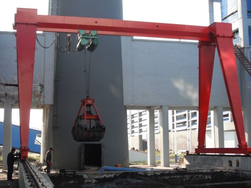 MHZ늄(dng)JץTʽؙC(j) MHZ type electric hoist grab gantry crane